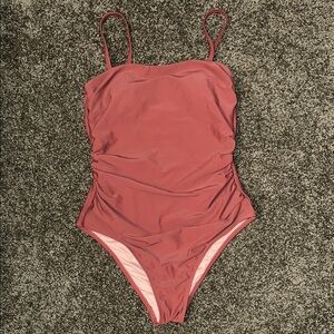 Cupshe Dusty Rose One-Piece Swimsuit - Small